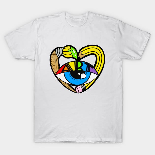 Eye Heart Art T-Shirt by The Craft ACE